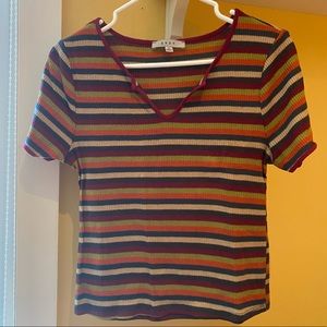 Multicoloured Striped Top